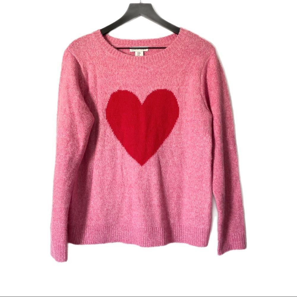 Cupcakes & Cashmere Cozy Knit Heart Sweater